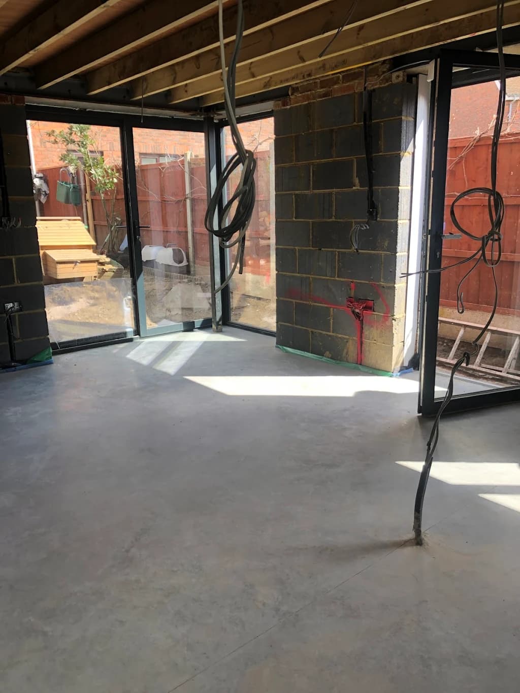 Home extension construction site - Master builders London